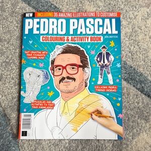 Pedro Pascal Coloring & Activity Book